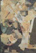 Kurt Schwitters Picture of Spatial Growths-Picture with Two Small Dogs (nn03) painting